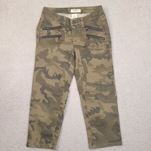 Suko Jeans Pants‎ Womens Size 4 Camo Camoflauge Stretch Crop Zippers